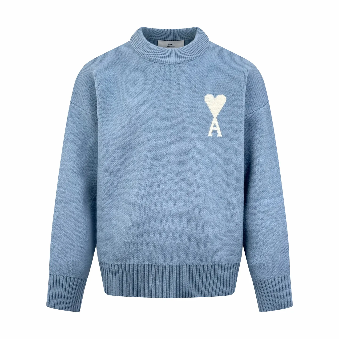 Ami Paris love jacquard crew neck sweater, custom-woven and dyed luxurious merino wool, soft and delicate, comfortable and close to the skin, with unique foggy sea blue as ink, diluted deep-sea spectrum, a contrasting love heart jumps on the chest, quietly exuding its own charming halo, the brand is highly recognizable. The elegance and casualness of French fashion is the ultimate simplification of color, and it also conveys the love and persistence of life. Meet the ultimate simplicity The well-deserved king of Versatile. Process 1: Jacquard tissue imported from Germany. Precisely control the arrangement and interweaving of yarns. Carefully interweave the Ami love jacquard artistic pattern on the loom. The fabric is more vivid and three-dimensional. Process 2: Softening and deodorizing process of garment washing water. Deeply clean and deodorize the clothes through professional washing equipment and specific detergents. Improve the feel and appearance of the clothes. Accessories: Customized 1:1 Ami trademark. Version: Loose version. Size: S M L XL Style number: 25374
